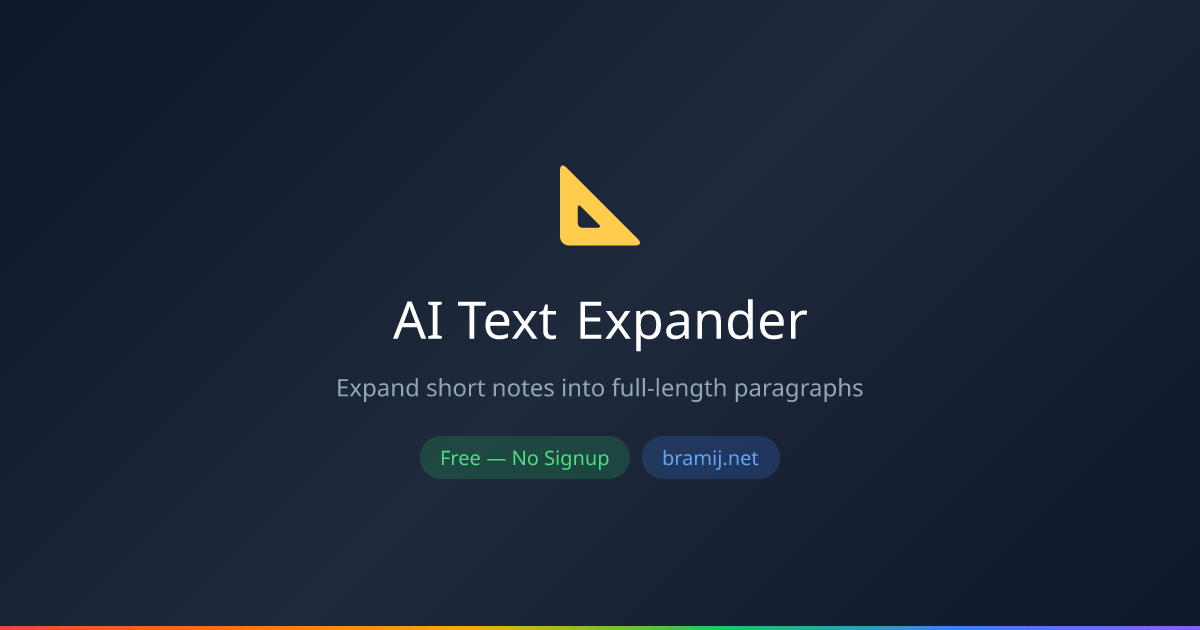 AI Text Expander — مجاني أونلاين | برامج | برامج